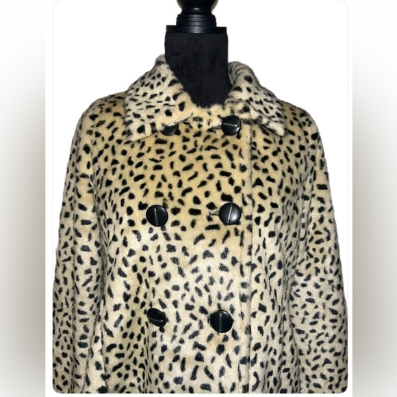 Y2K Free People Animal Print Swing Jacket- size 2 - Picture 9 of 11